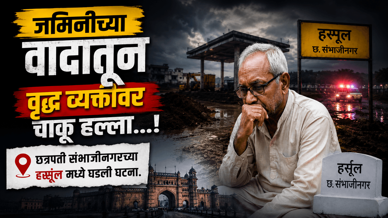 छत्रपती संभाजीनगर: जमिनीच्या वादातून वृद्धावर चाकू हल्ला